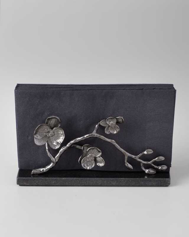 Black Orchid Vertical Napkin Holder